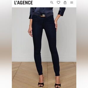 Marguerite Skinny Jean in Black Ink, Size 26, Classic Stretch